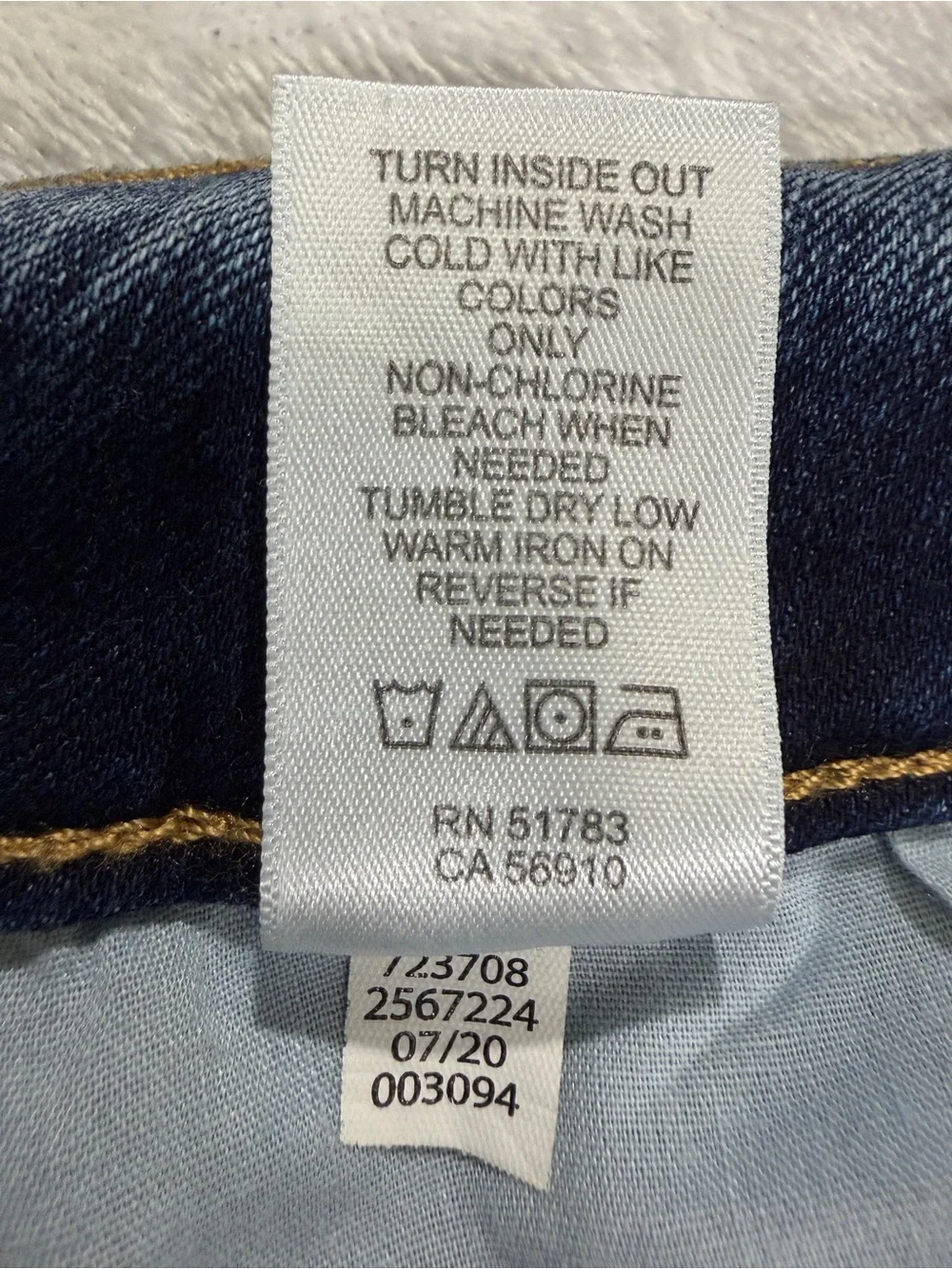 Maurices Blue Boyfriend Jeans with Red Plaid Cuffs